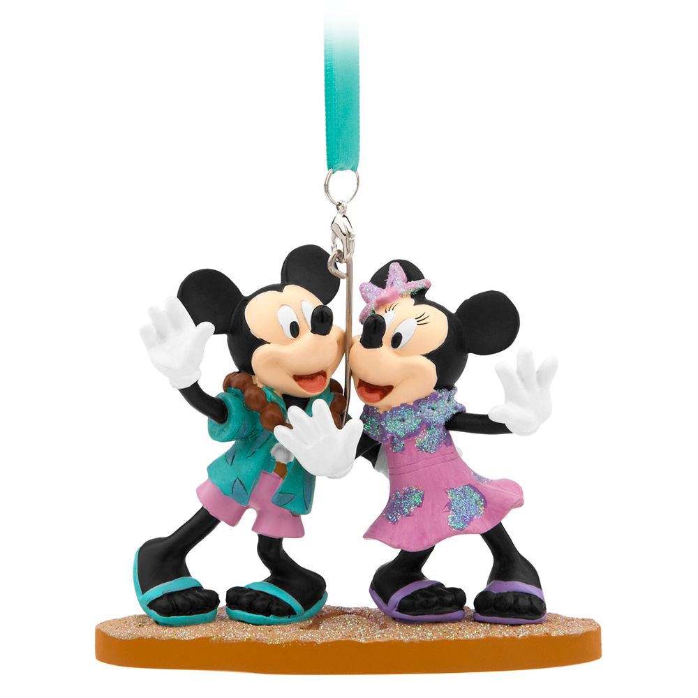 Mickey and Minnie Mouse Figural Ornament – Aulani, A Disney Resort & Spa