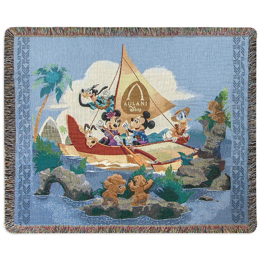 Mickey Mouse and Friends Woven Tapestry Throw – Aulani, A Disney Resort & Spa