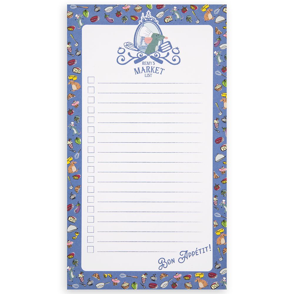 Remy’s Market List Notepad – Ratatouille is now available online