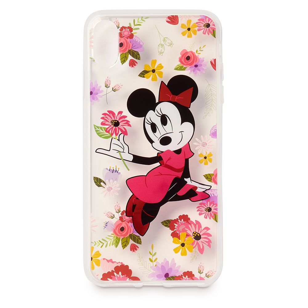 Minnie Mouse Floral iPhone XS Max Clear Case