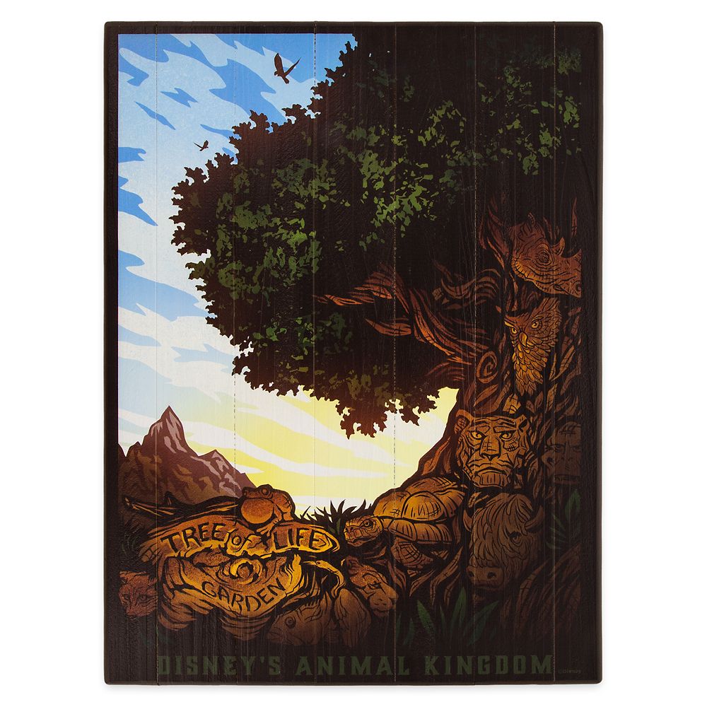 Disney's Animal Kingdom Wooden Poster | shopDisney