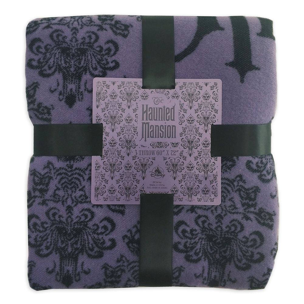 The Haunted Mansion Wallpaper Throw Blanket
