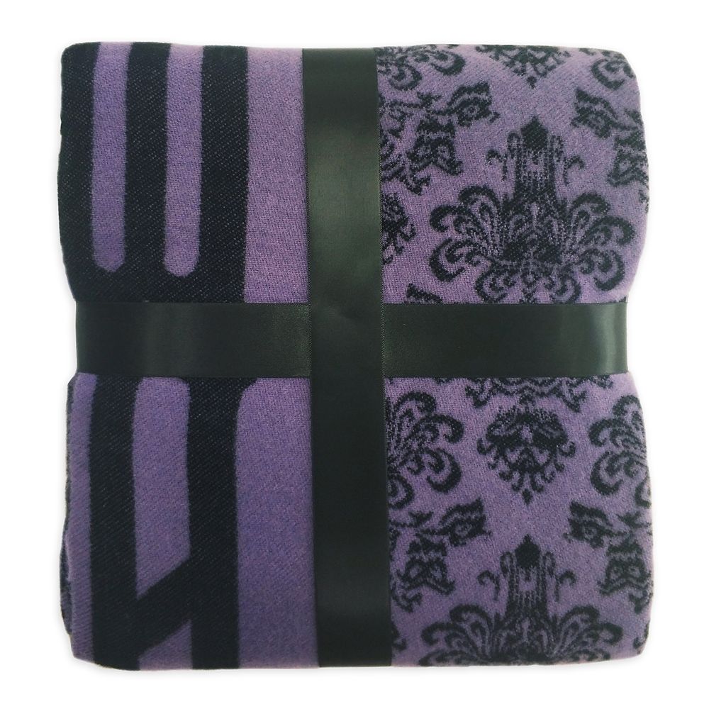 The Haunted Mansion Wallpaper Throw Blanket