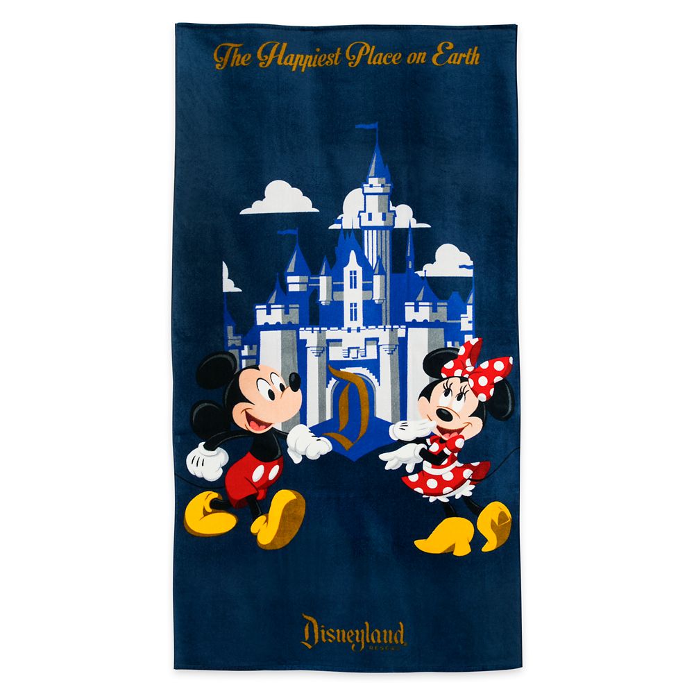 Mickey and Minnie Mouse Beach Towel – Disneyland