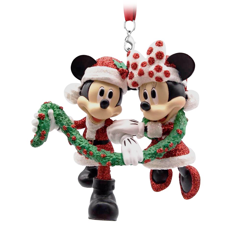 Mickey and Minnie Mouse Figural Holiday Ornament was released today