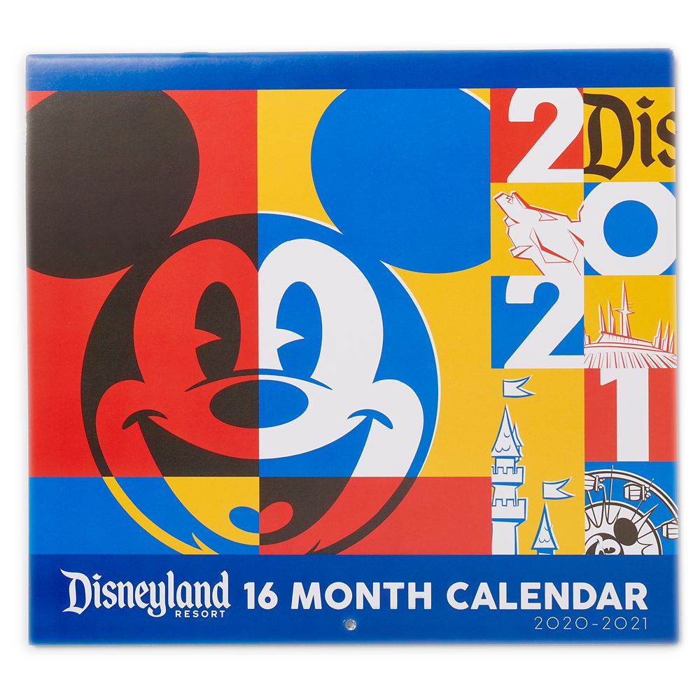 Disneyland 16 Month Calendar 2020-2021