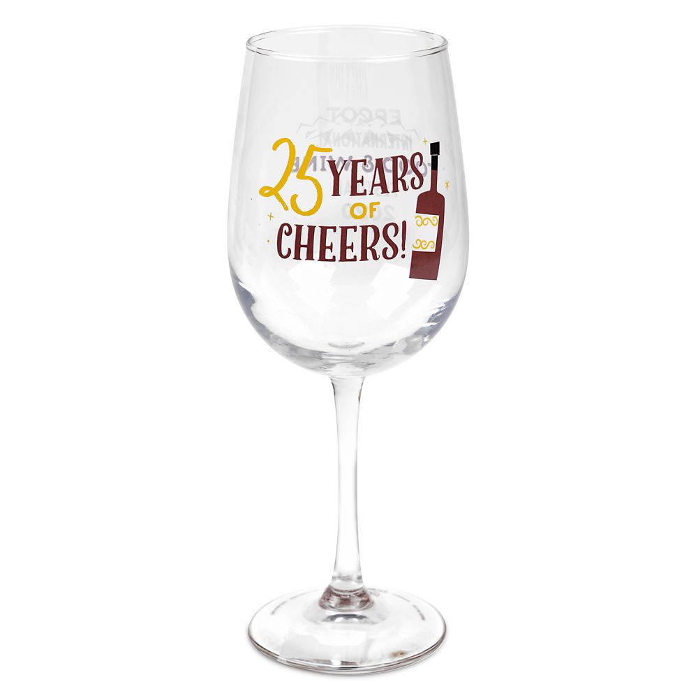 Epcot International Food & Wine Festival 25th Anniversary Wine Glass