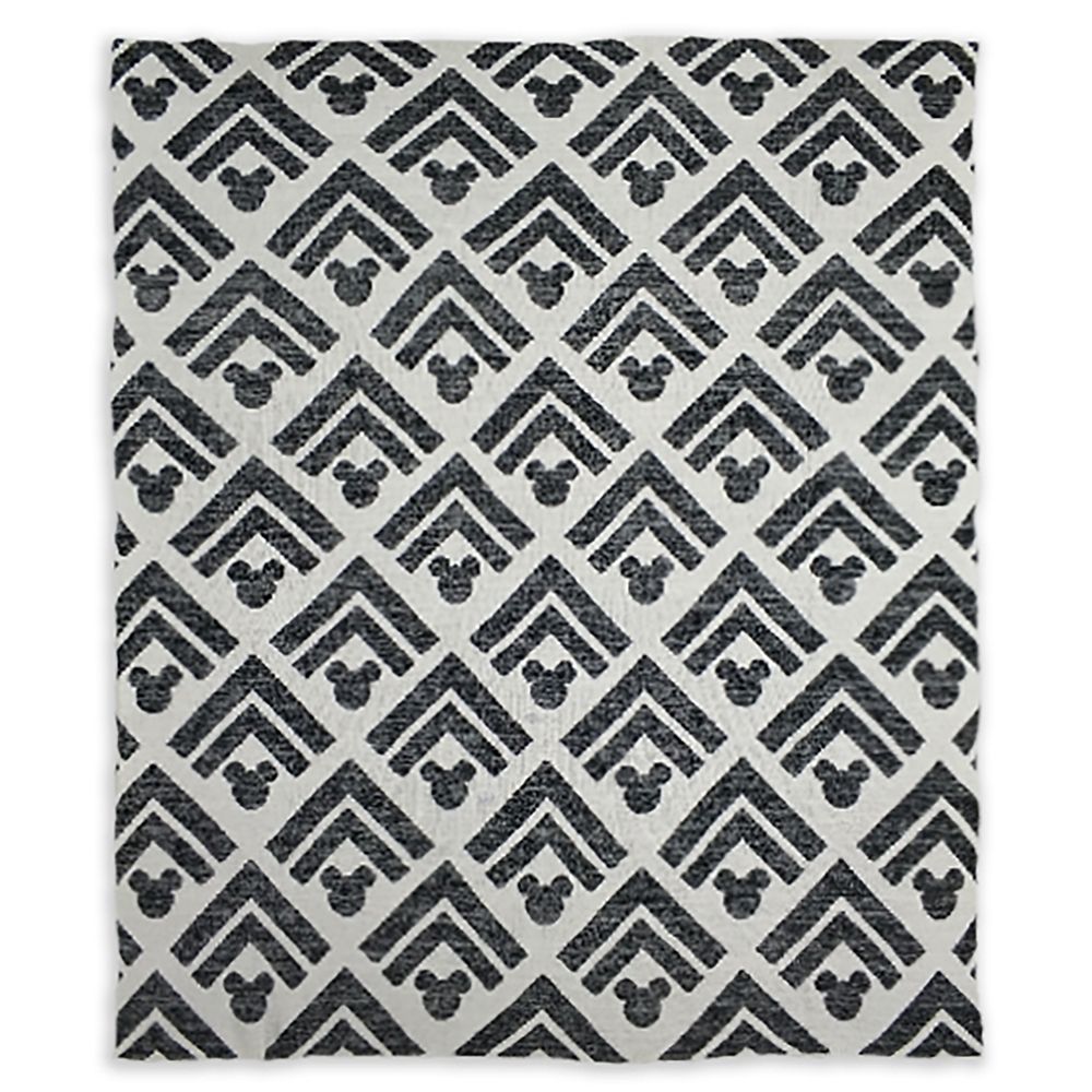 Mickey Mouse Icon Geometric Knit Throw Blanket