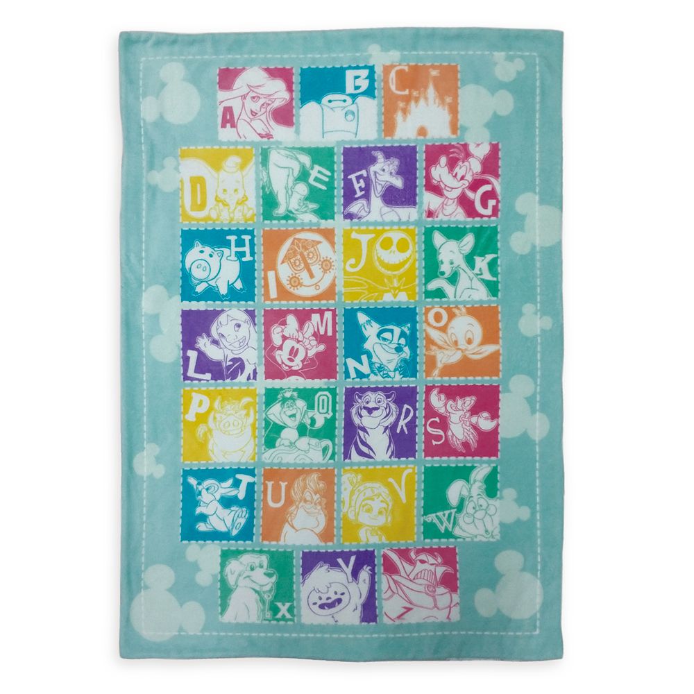 Disney Parks Alphabet Throw Blanket for Toddlers now available for purchase