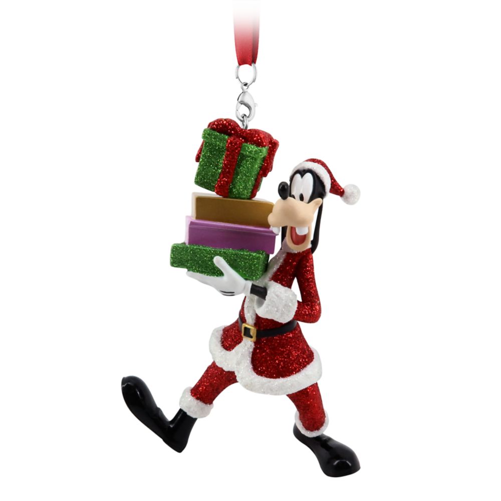 Santa Mickey Mouse and Friends Figural Ornament Set