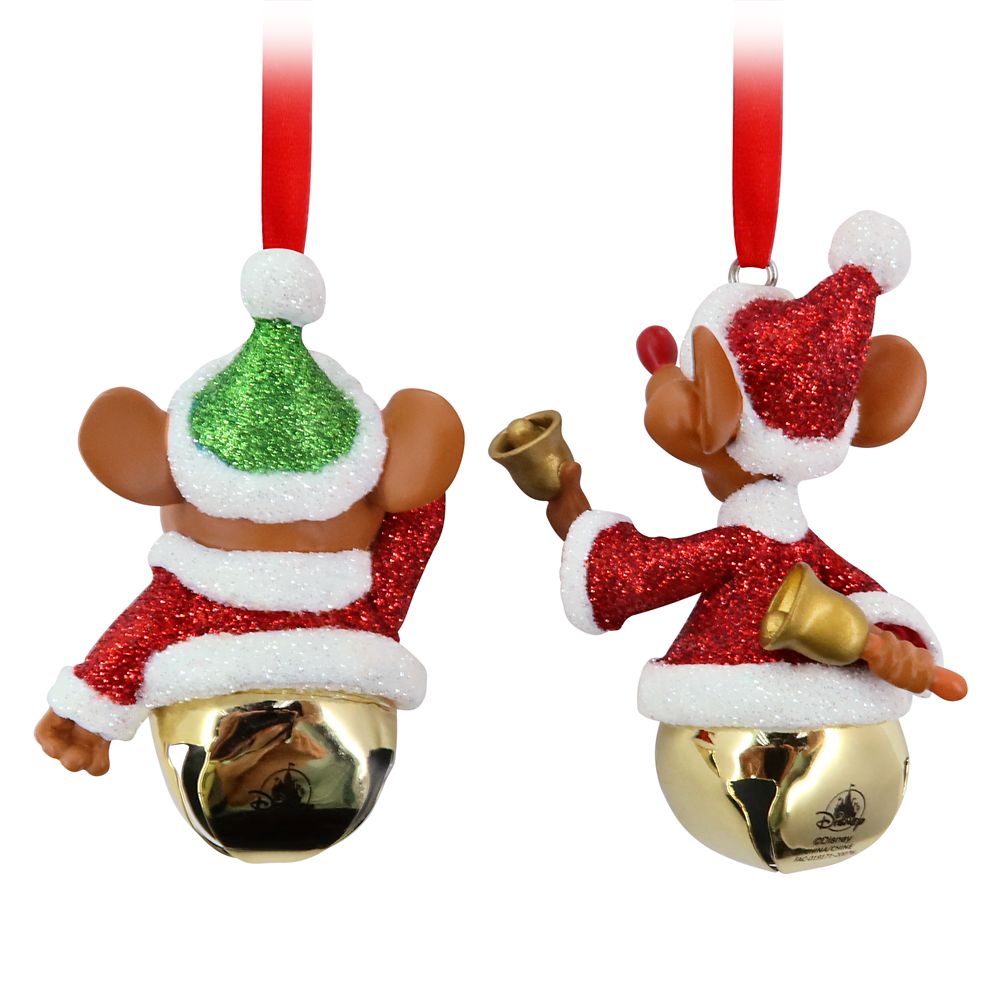 Santa Jaq and Gus Bell Ornament Set – Cinderella