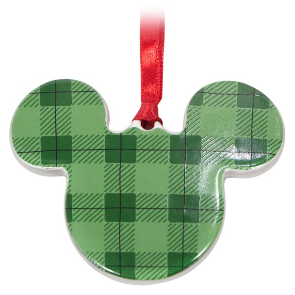Mickey Mouse Icon Snowman Ceramic Ornament