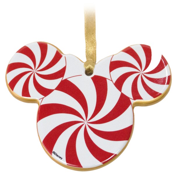 Santa Minnie Mouse Icon Ceramic Ornament