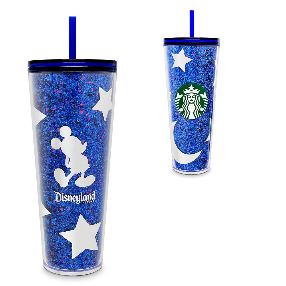 Mickey Mouse Tumbler with Straw by Starbucks – Disneyland – Wishes Come True Blue