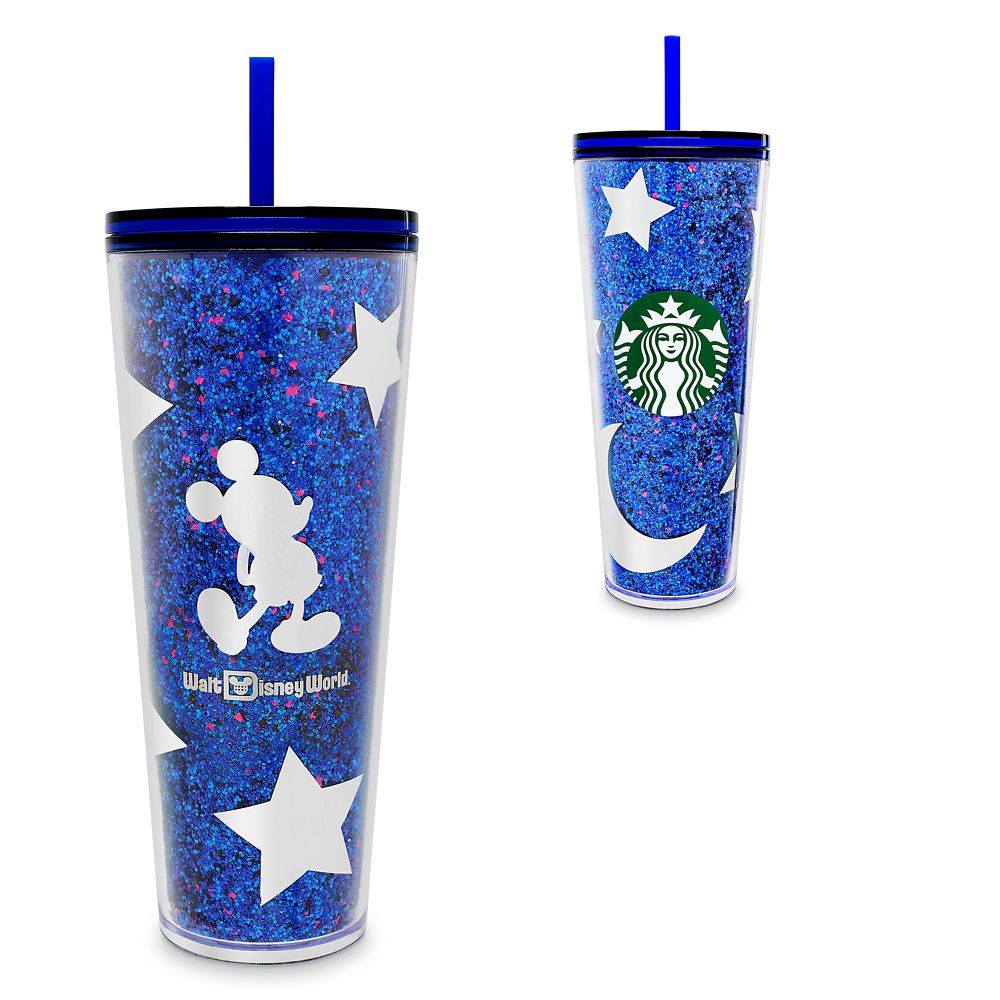 Mickey Mouse Tumbler with Straw by Starbucks – Walt Disney World – Wishes Come True Blue