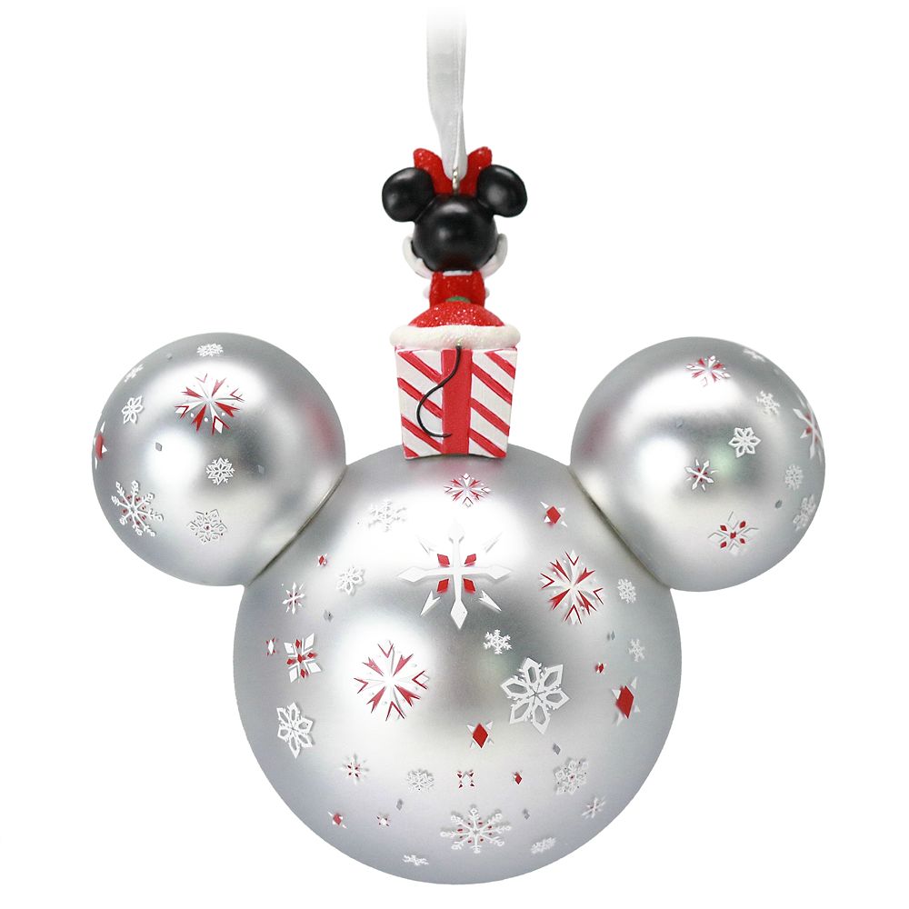 Minnie Mouse Icon Ball Ornament with Figurine available online for