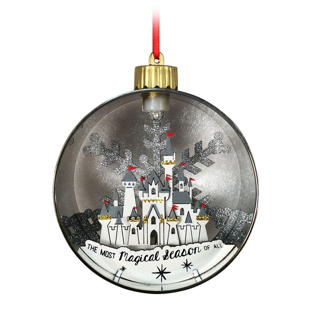 Fantasyland Castle Light-Up Glass Ball Ornament