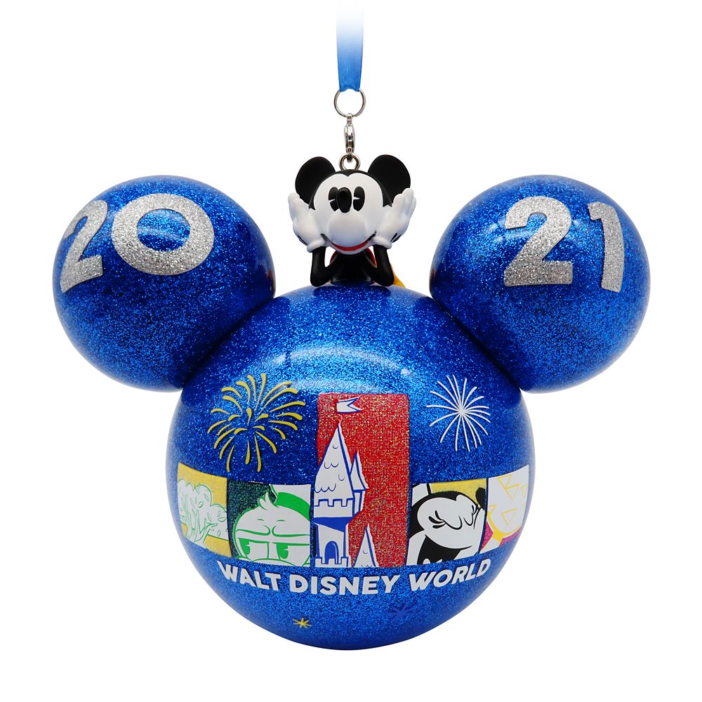 Mickey Mouse Icon Glass Ball Ornament – Walt Disney World 2021 ...