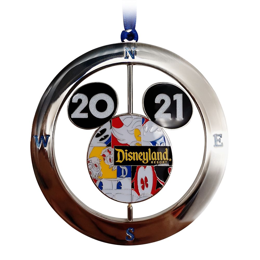 Mickey Mouse Icon Metal Spinner Ornament – Disneyland 2021