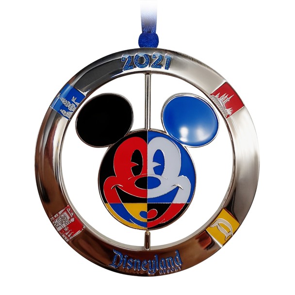 Mickey Mouse Icon Metal Spinner Ornament – Disneyland 2021
