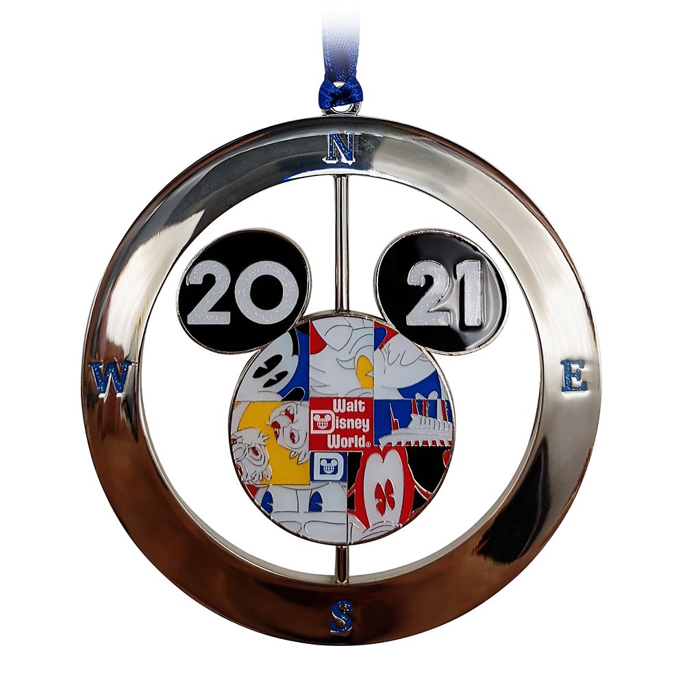 Mickey Mouse Icon Metal Spinner Ornament – Walt Disney World 2021