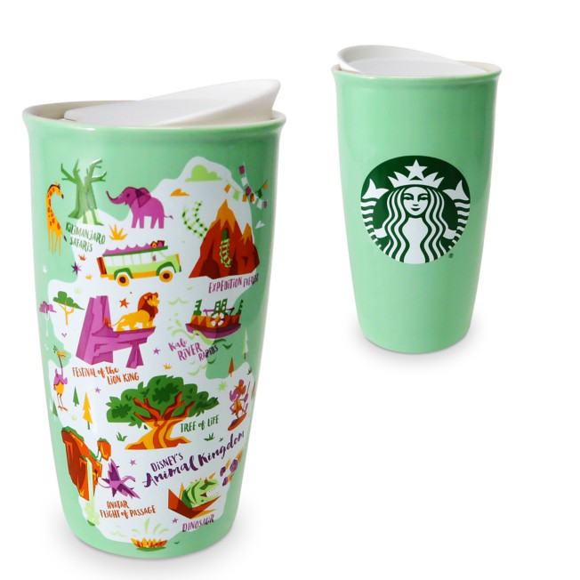 Disney's Animal Kingdom Starbucks Ceramic Travel Tumbler