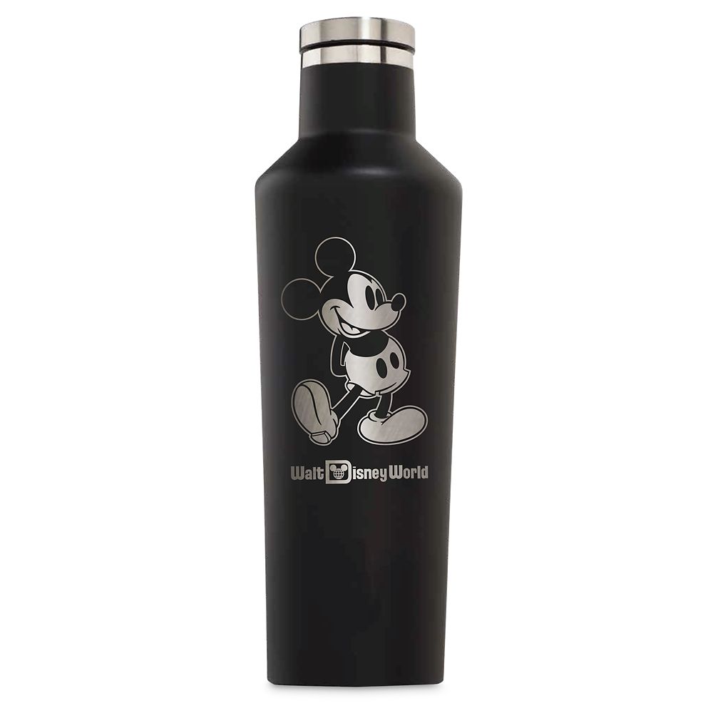 Mickey Mouse Stainless Steel Canteen by Corkcicle Black Walt Disney