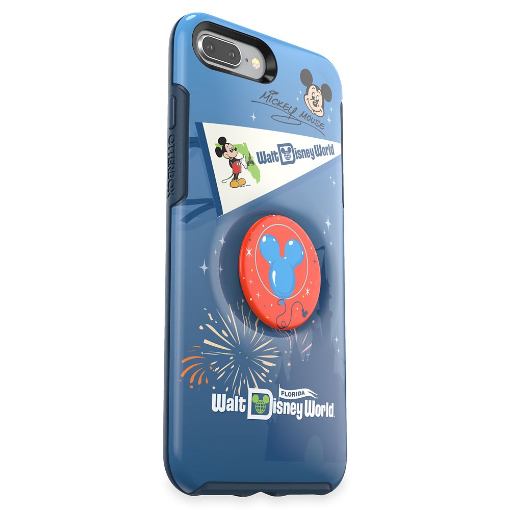 Mickey Mouse iPhone 8+/7+ Case by Otterbox with PopSockets PopGrip – Walt Disney World