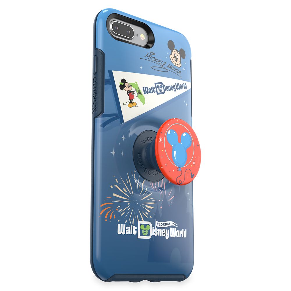 Mickey Mouse iPhone 8+/7+ Case by Otterbox with PopSockets PopGrip – Walt Disney World