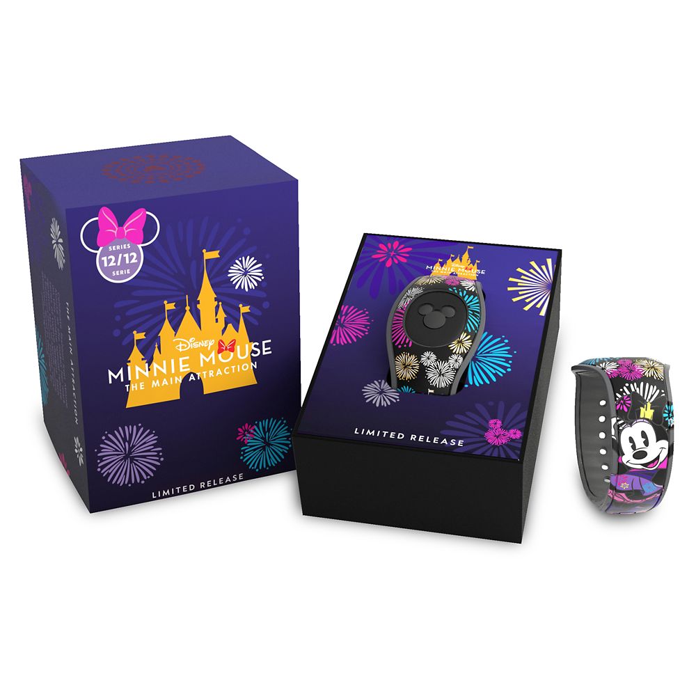 Minnie Mouse: The Main Attraction MagicBand 2 – Nighttime Fireworks & Castle Finale – Limited Release