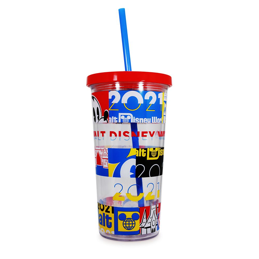 Mickey Mouse and Friends Tumbler with Straw  Walt Disney World 2021