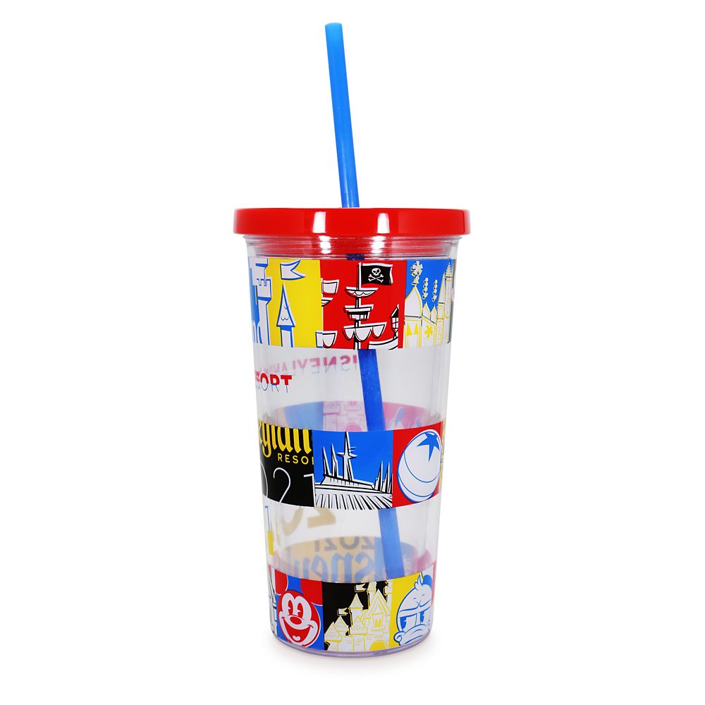 Mickey Mouse and Friends Tumbler with Straw – Disneyland 2021