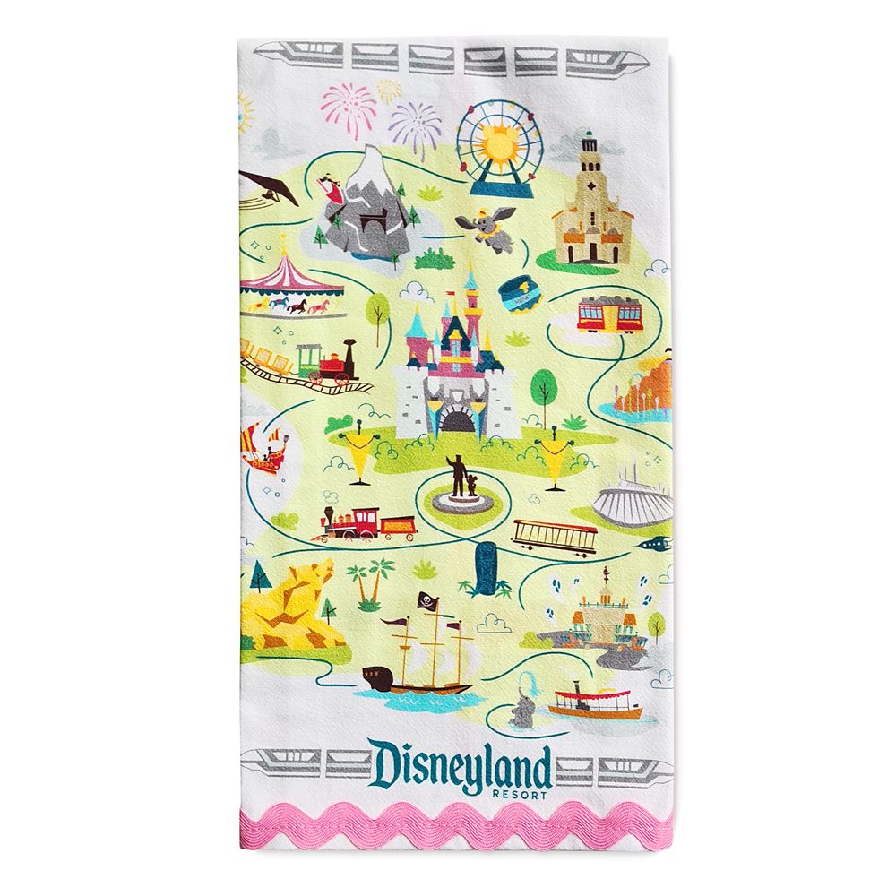 Disneyland Map Kitchen Towel