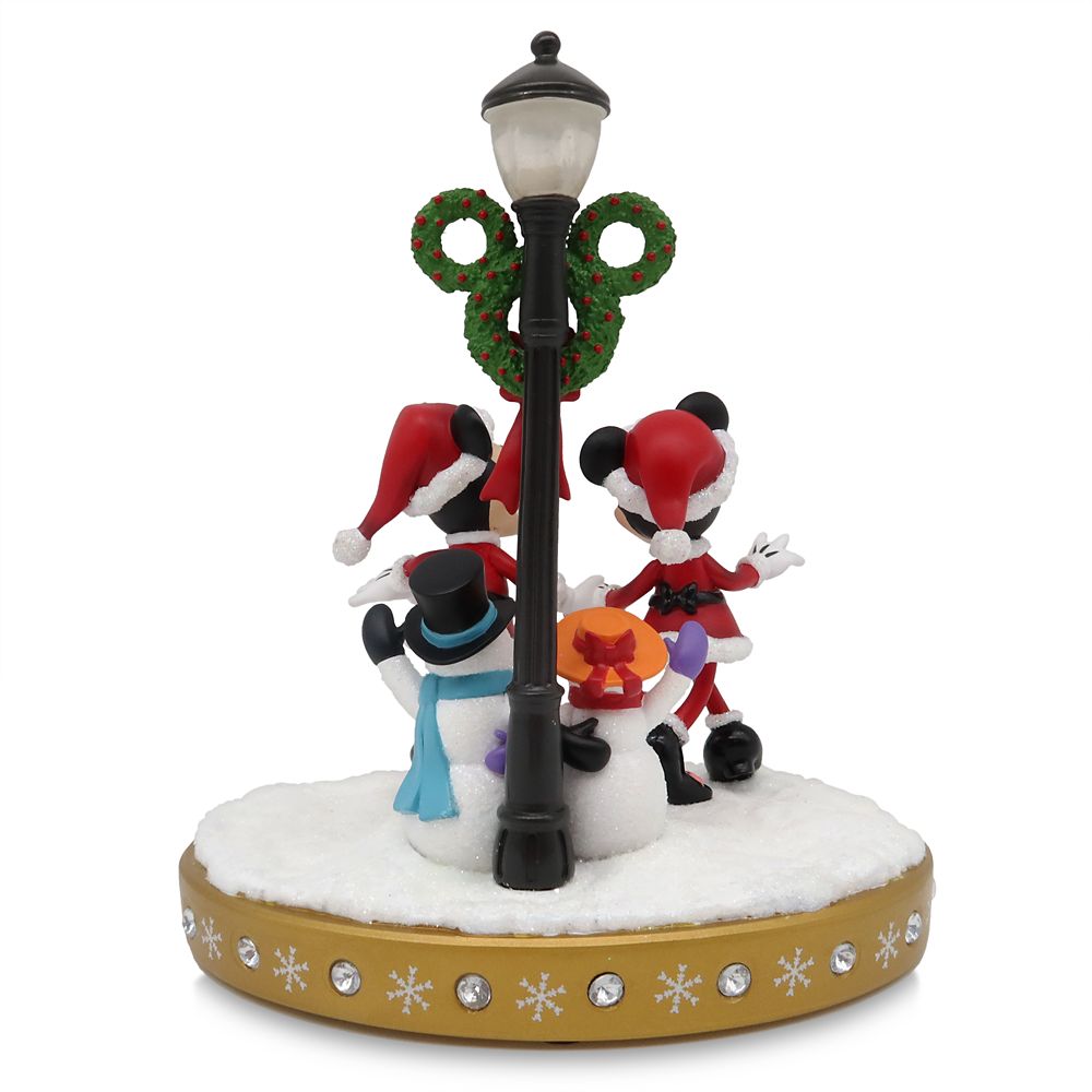 Santa Mickey and Minnie Mouse LightUp Holiday Figure shopDisney