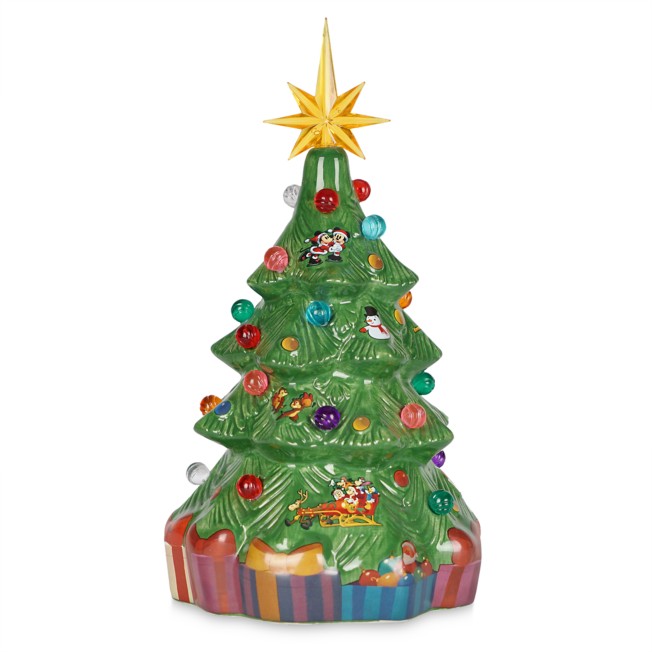 Disney Parks Glass Disney Characters Bulbs Ornament Mini Christmas Tree 