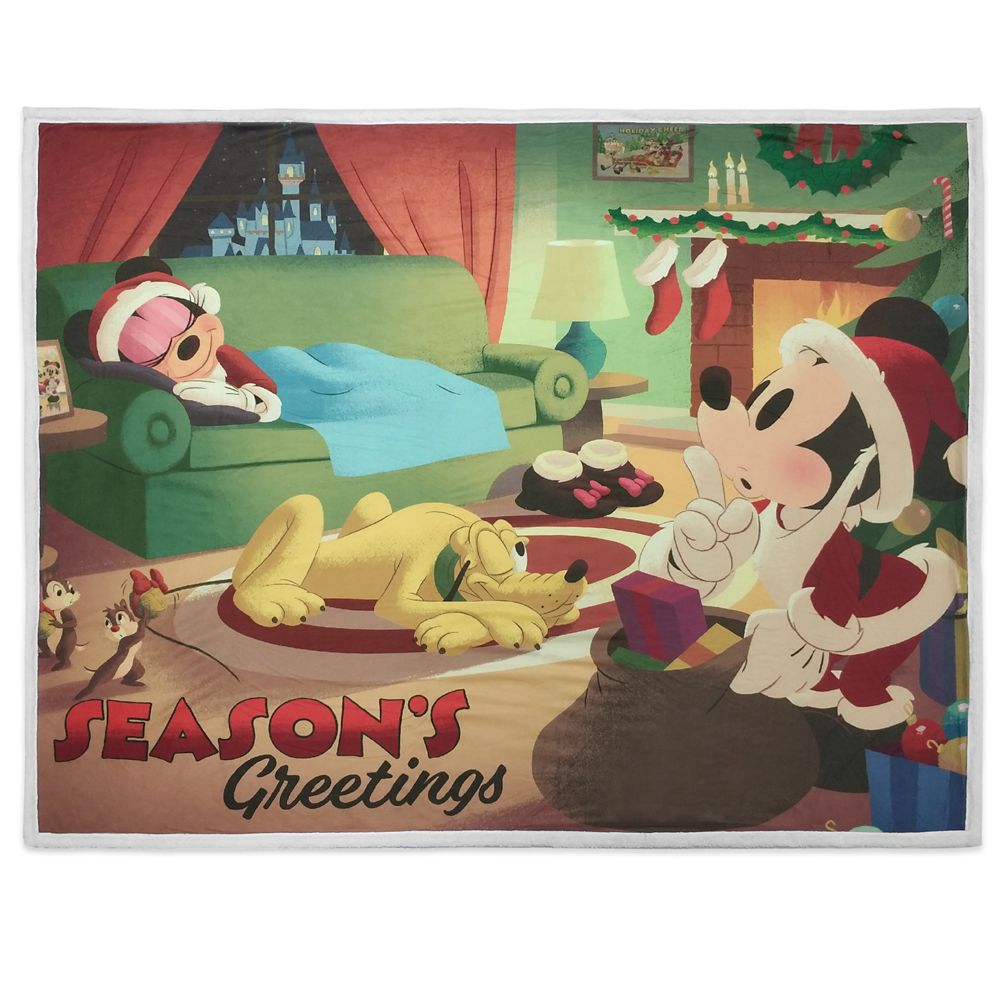 Mickey Mouse and Friends Holiday Throw