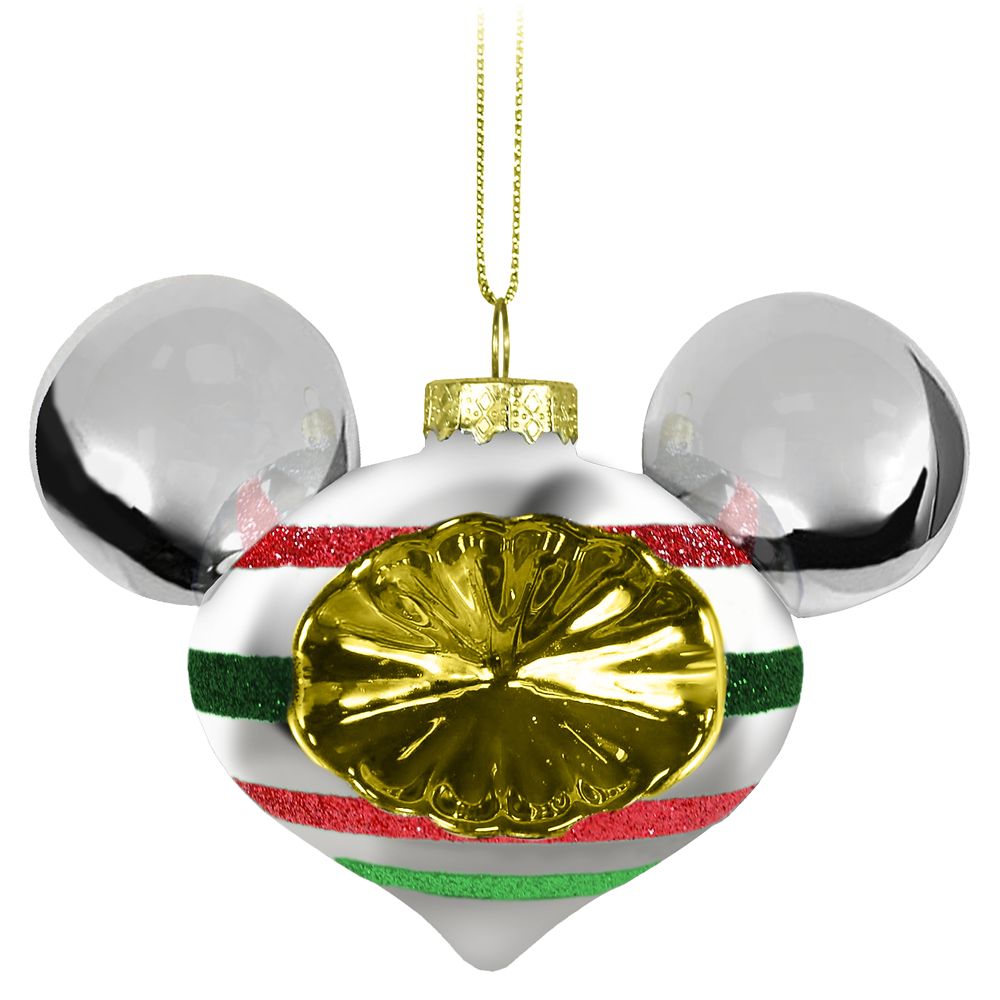 Mickey Mouse Icon Glass Droplet Ornament Set