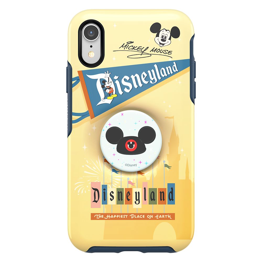 Mickey Mouse iPhone XR Case by Otterbox with Ear Hat PopSockets PopGrip – Disneyland