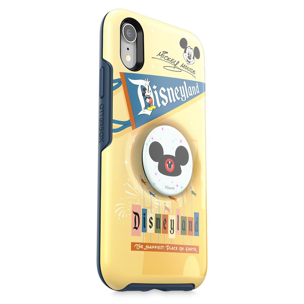 Mickey Mouse iPhone XR Case by Otterbox with Ear Hat PopSockets PopGrip – Disneyland