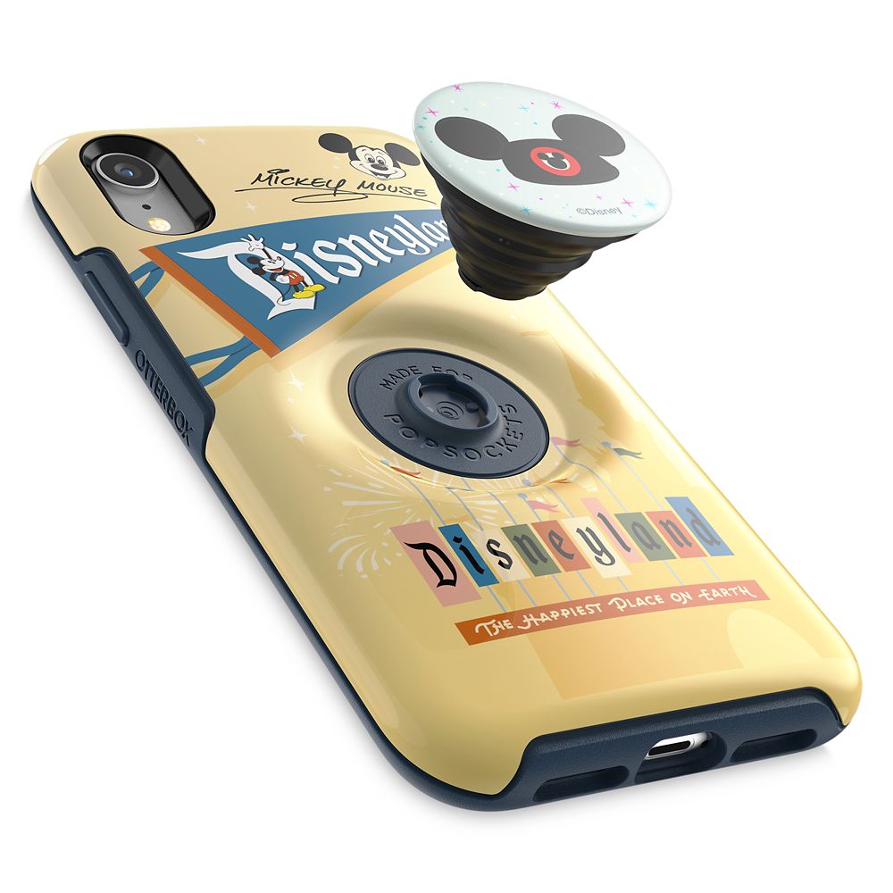 Mickey Mouse iPhone XR Case by Otterbox with Ear Hat PopSockets PopGrip – Disneyland
