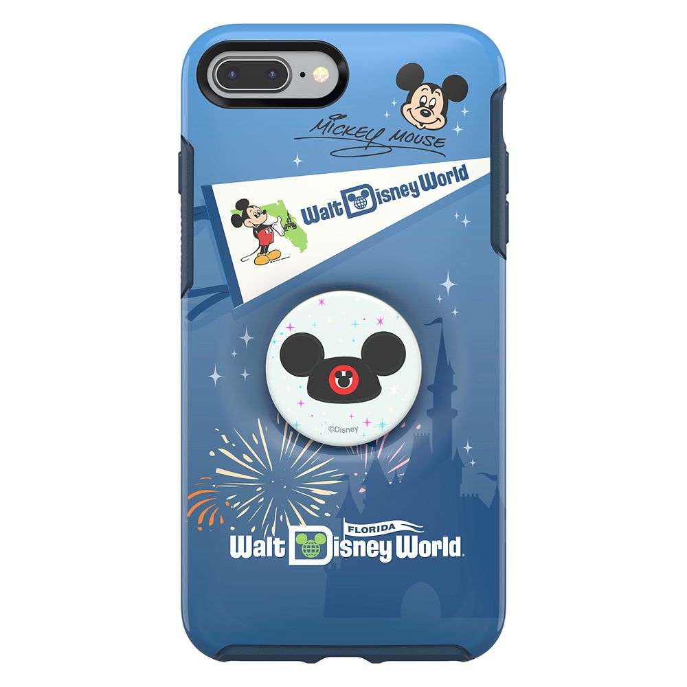 Mickey Mouse iPhone 8 Plus Case by OtterBox with Ear Hat PopSockets PopGrip  Walt Disney World