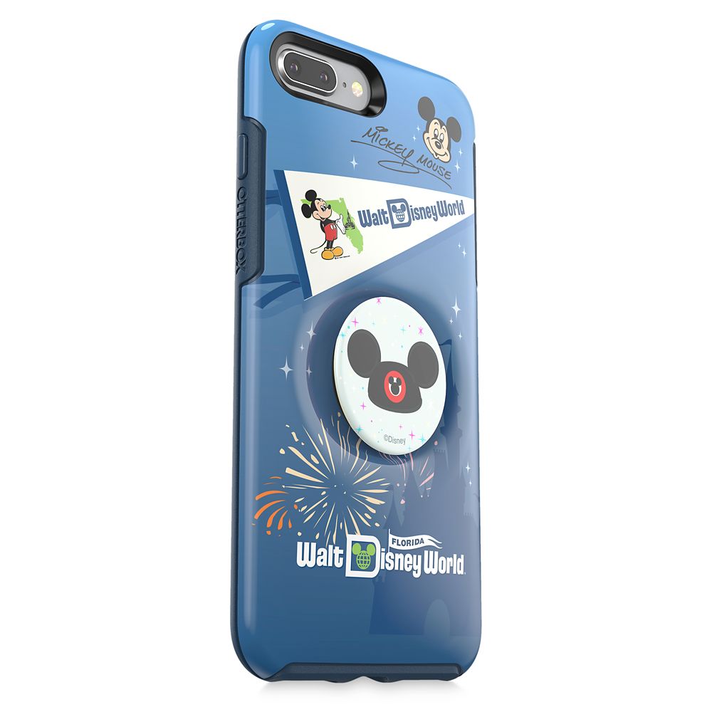 Mickey Mouse iPhone 8 Plus Case by Otterbox with Ear Hat PopSockets PopGrip – Walt Disney World