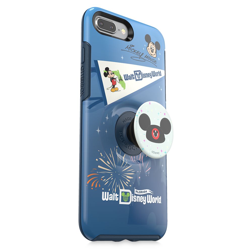 Mickey Mouse iPhone 8 Plus Case by Otterbox with Ear Hat PopSockets PopGrip – Walt Disney World