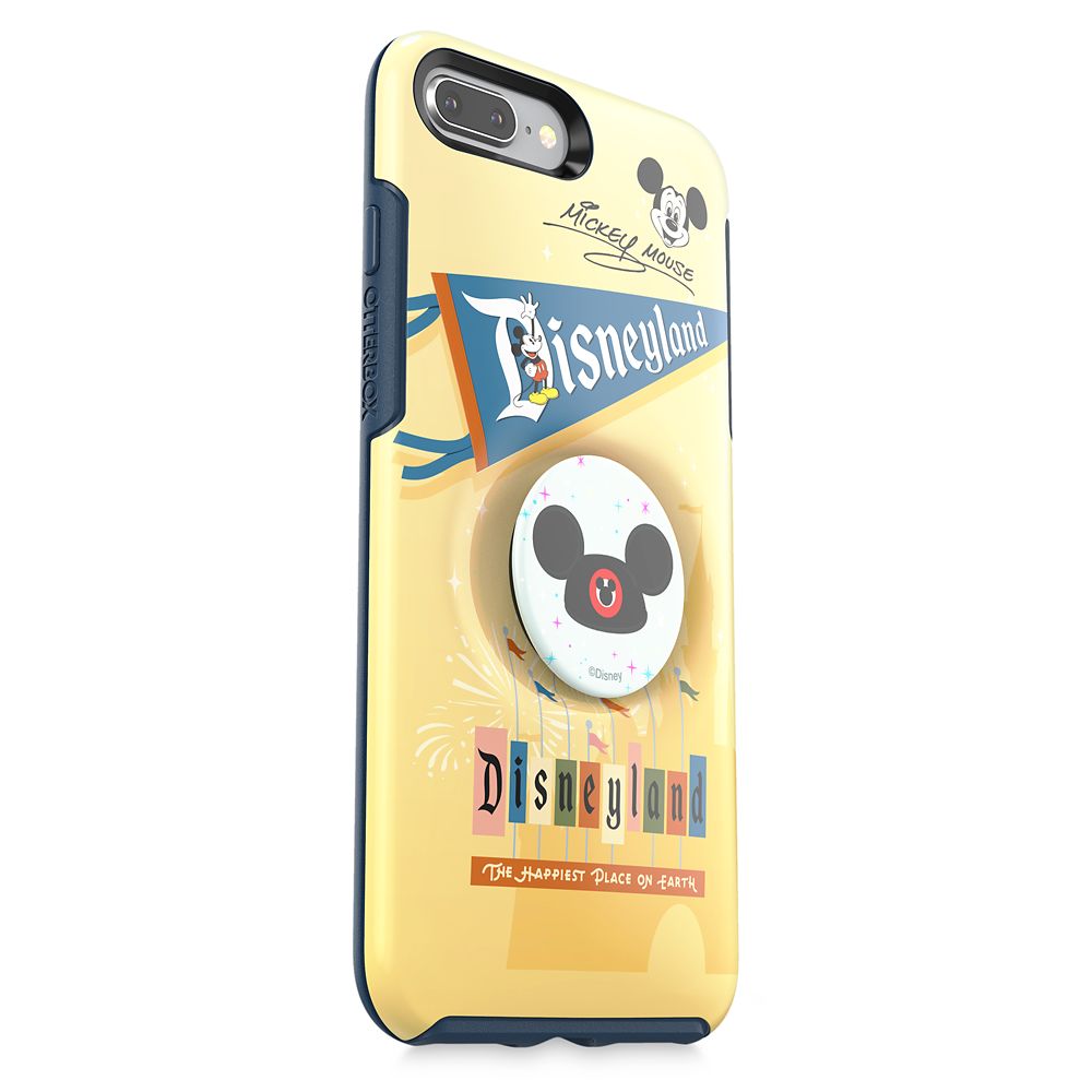 Mickey Mouse iPhone 8 Plus Case by Otterbox with Ear Hat PopSockets PopGrip – Disneyland