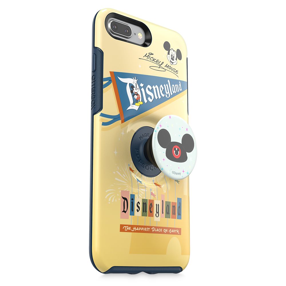 Mickey Mouse iPhone 8 Plus Case by Otterbox with Ear Hat PopSockets PopGrip – Disneyland