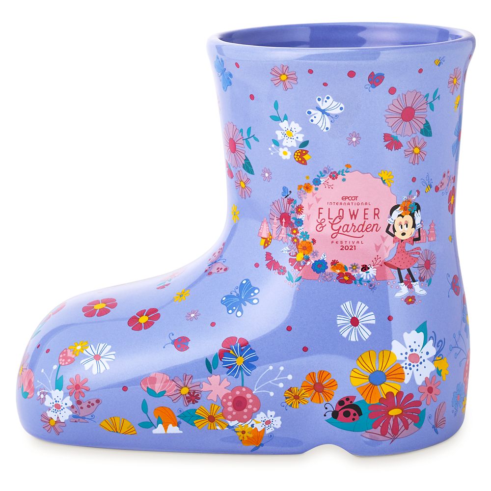 Minnie Mouse Rain Boot Vase – Epcot International Flower and Garden Festival 2021