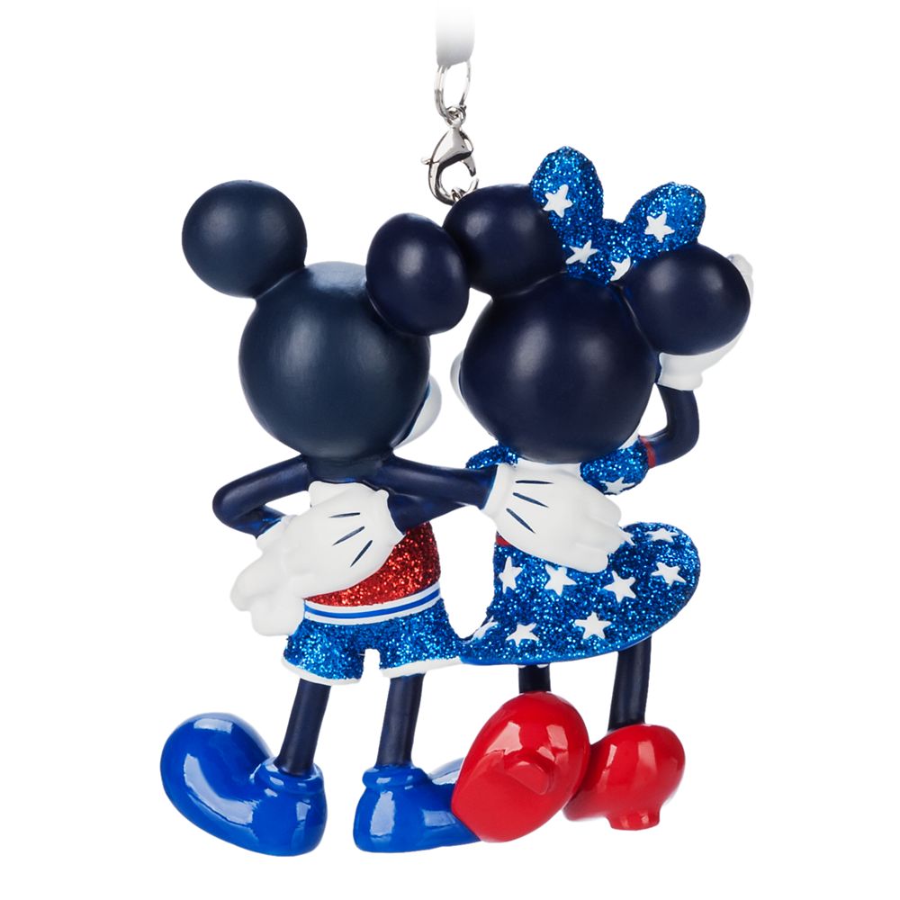 Mickey and Minnie Mouse Americana Figural Ornament