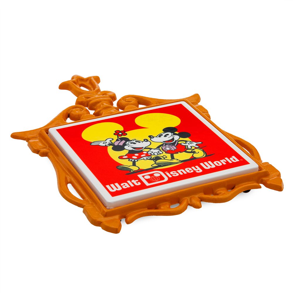 Mickey and Minnie Mouse Metal Trivet - Walt Disney World 50th Anniversary