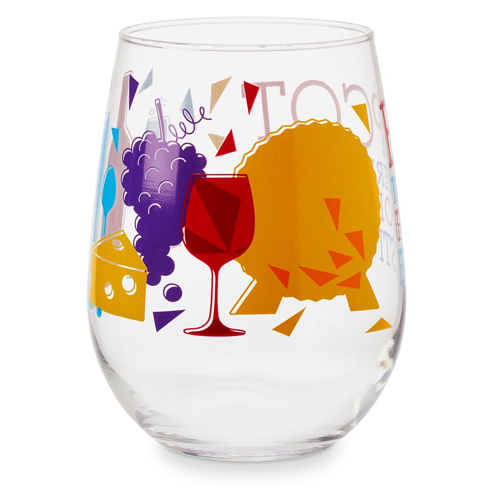 Epcot International Food & Wine Festival 2021 Stemless Wine Glass