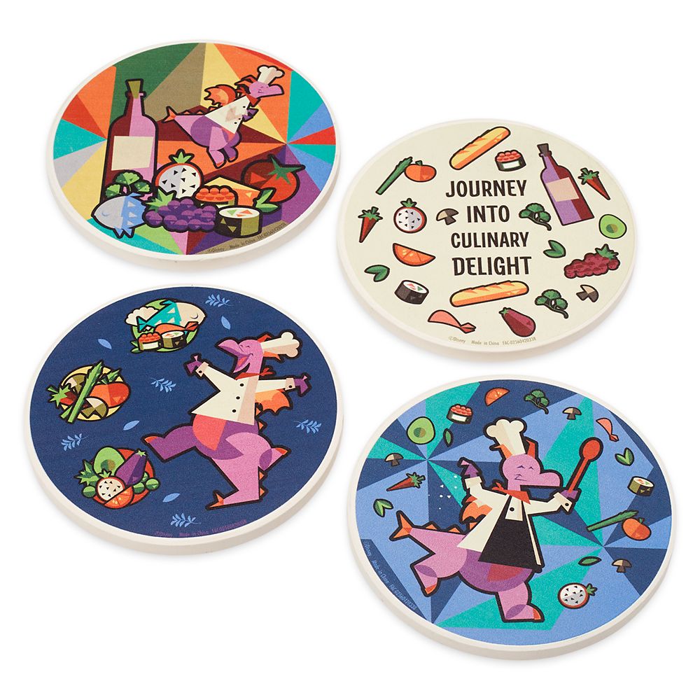 Figment Coaster Set – Epcot International Food & Wine Festival 2021 Annual Passholder